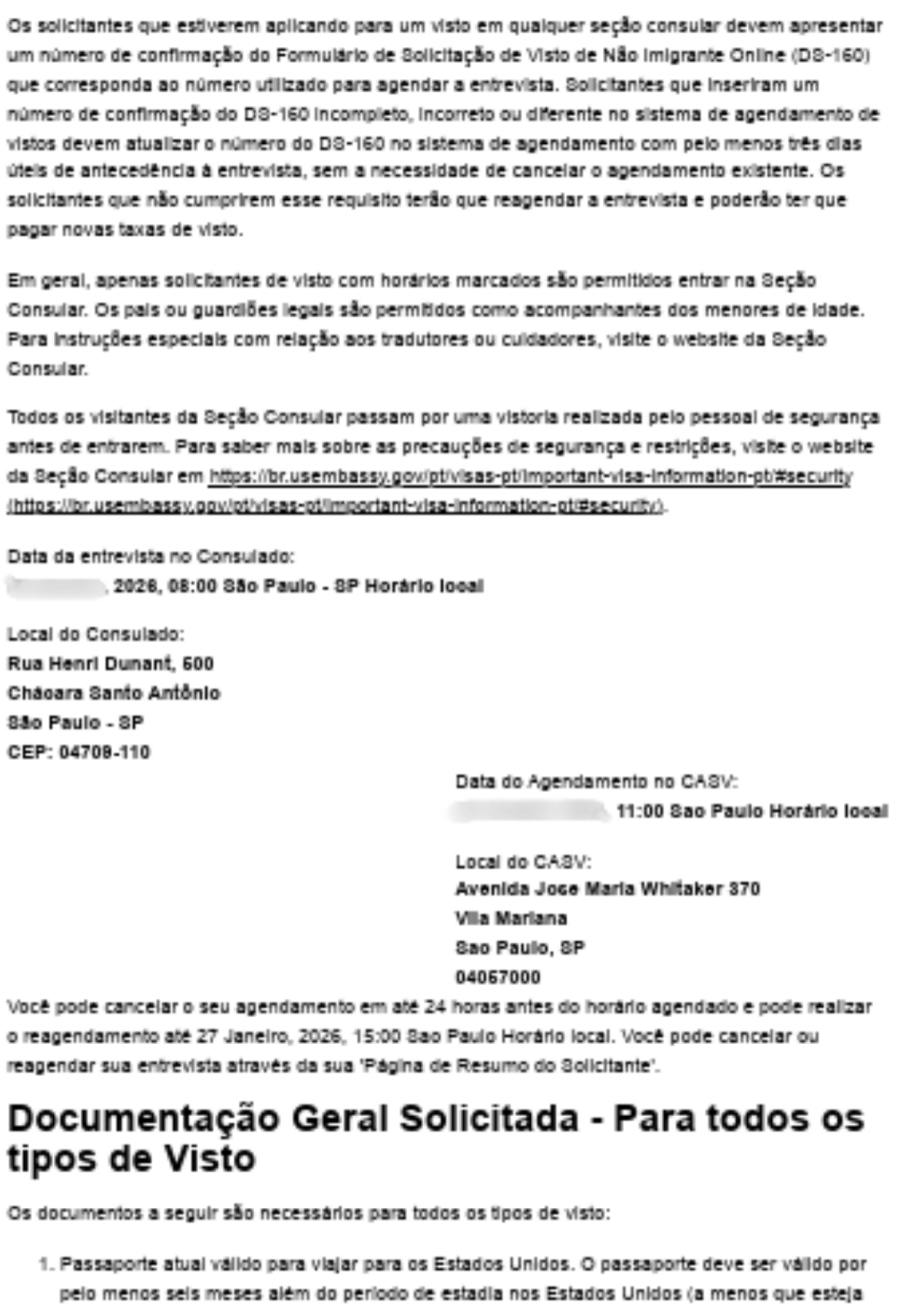 Imagem Agendamento visto americano pagina 3